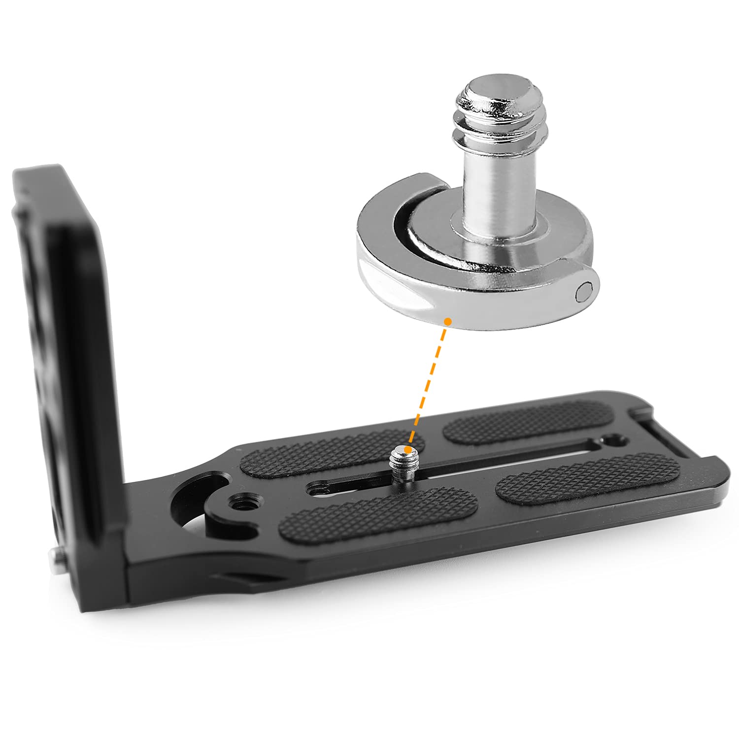 Frgyee 1/4' Camera Screws, D Ring Hinged Screw Quick Release Plate Camera Fixing Screw D Shaft For Tripod Mounting, Monopod, Qr Plate (5 Pack)