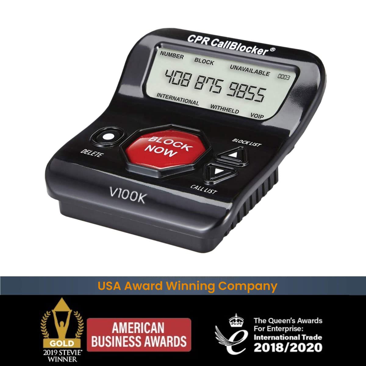 Cpr V100K Spam Call Blocker For Landline Phones   Stop All Unwanted Calls At A Touch Of A Button   Scam Call Blocker For Home Ph