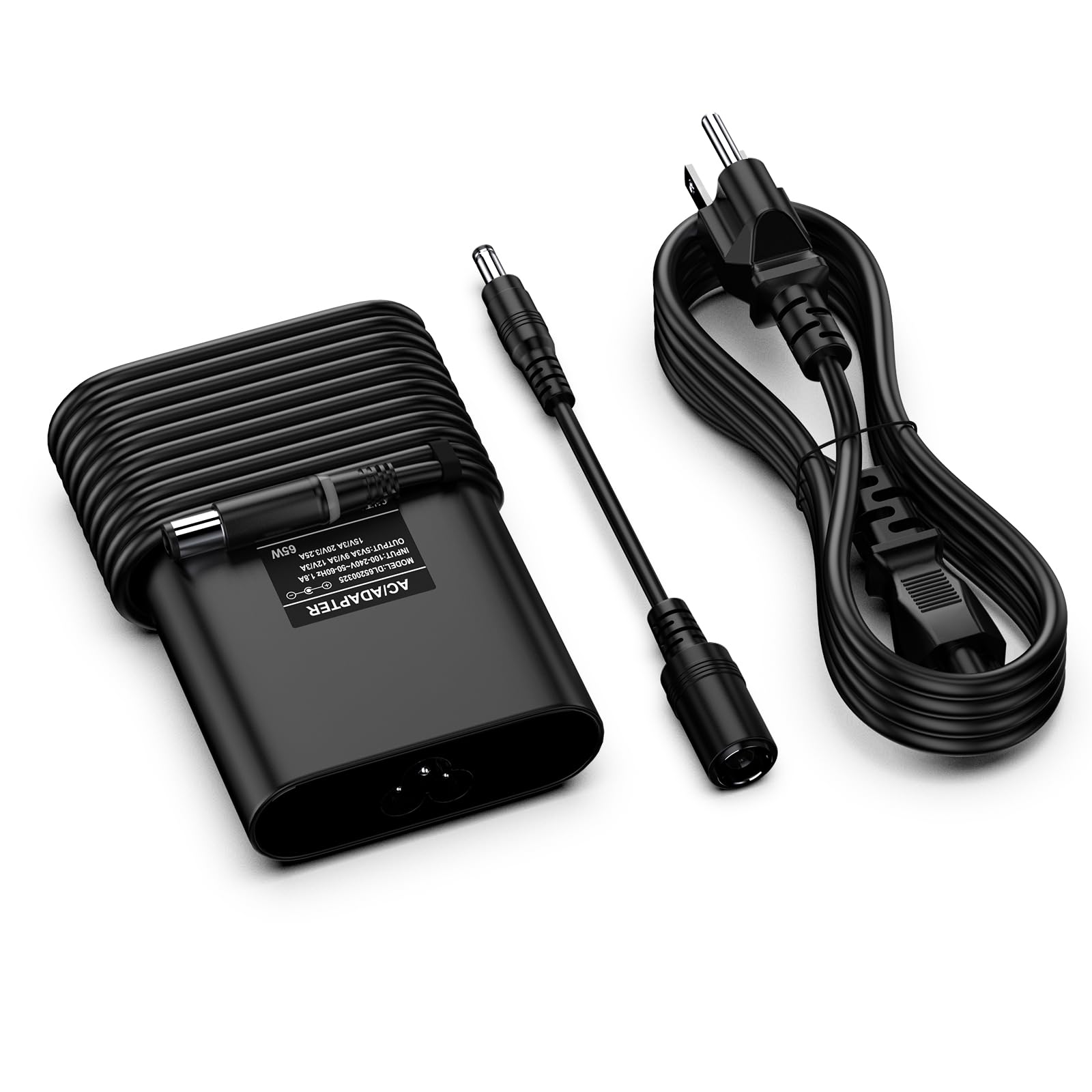 65W Laptop Charger for Dell inspiron 13 14 15 17 3000 5000 7000 Series Laptops Round Power Connector AC Adapter(7.4mm and 4.5mm)