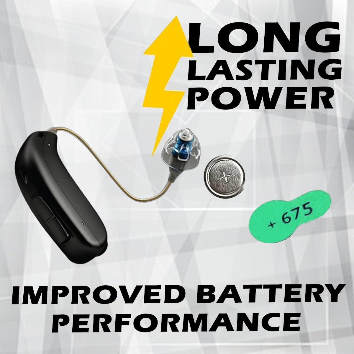 Zenipower Size 675 Mercury Free 1.45V Hearing Aid Batteries Zinc Air (180 Batteries)