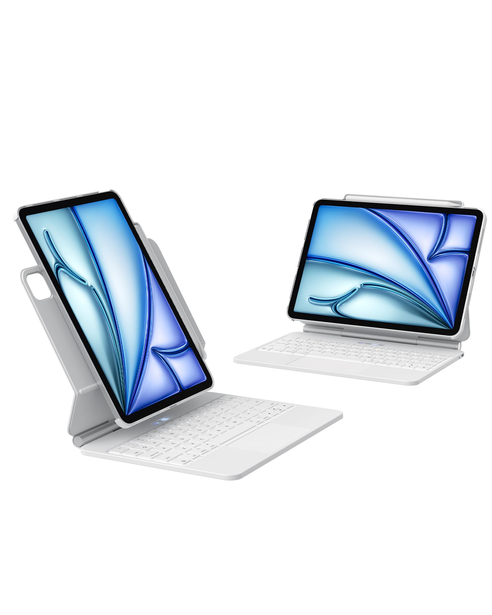 Techfish Magic Keyboard Case iPad Air 11-inch (M2) 2024, iPad Pro 11-inch (4th/3rd/2nd/1st) Gen 2022, 10.9-inch iPad Air 5th/4th