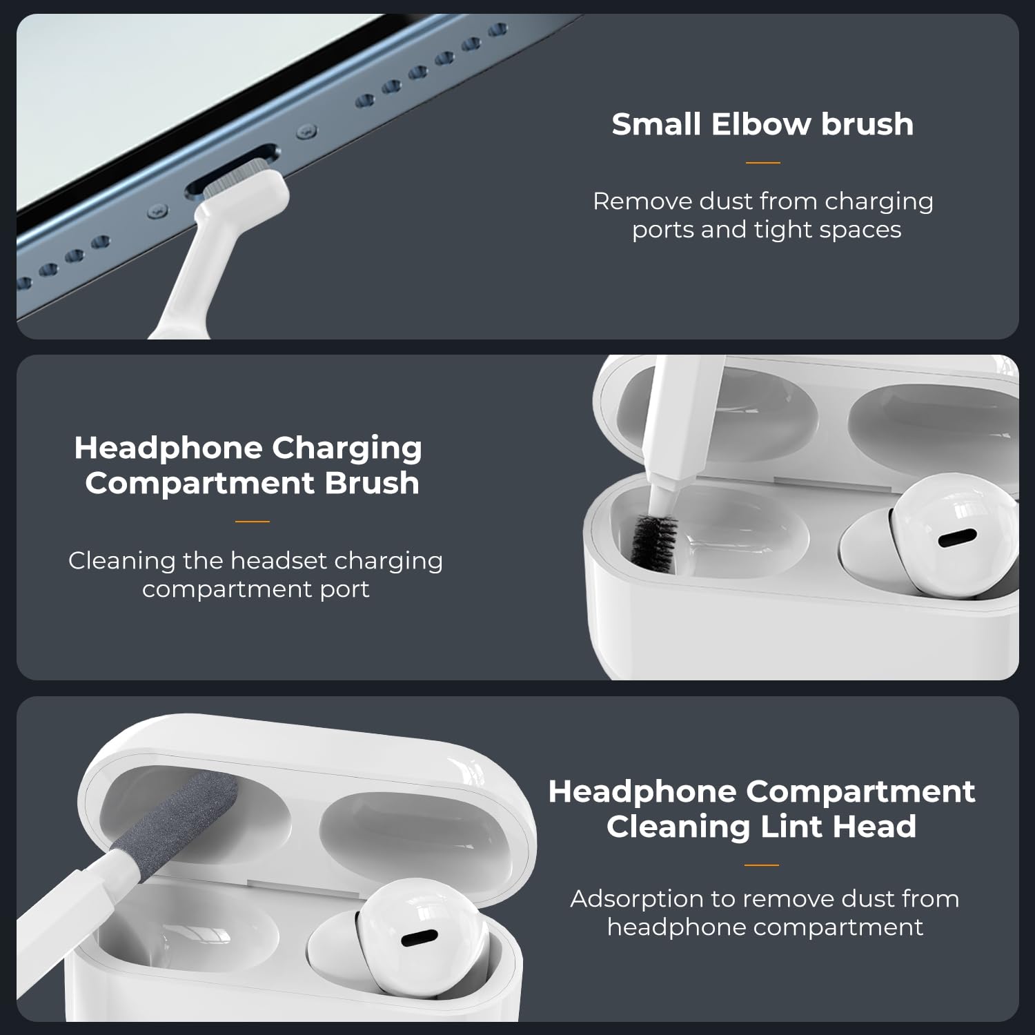 K&F Concept 20 In 1 Keyboard Cleaning Kit Laptop Cleaner, Multifunctional Electronic Device Cleaning Tool, For Iphone Airpods Ma