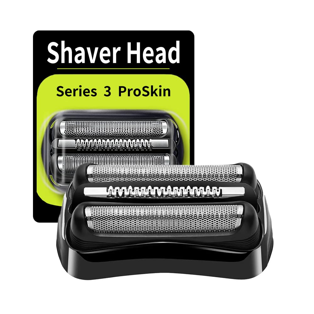 21B Series 3 Electric Shaver Replacement Head Compatible With Braun Series 3 Foil Shaver Replacement Heads 21B 3010S, 3040S,5409