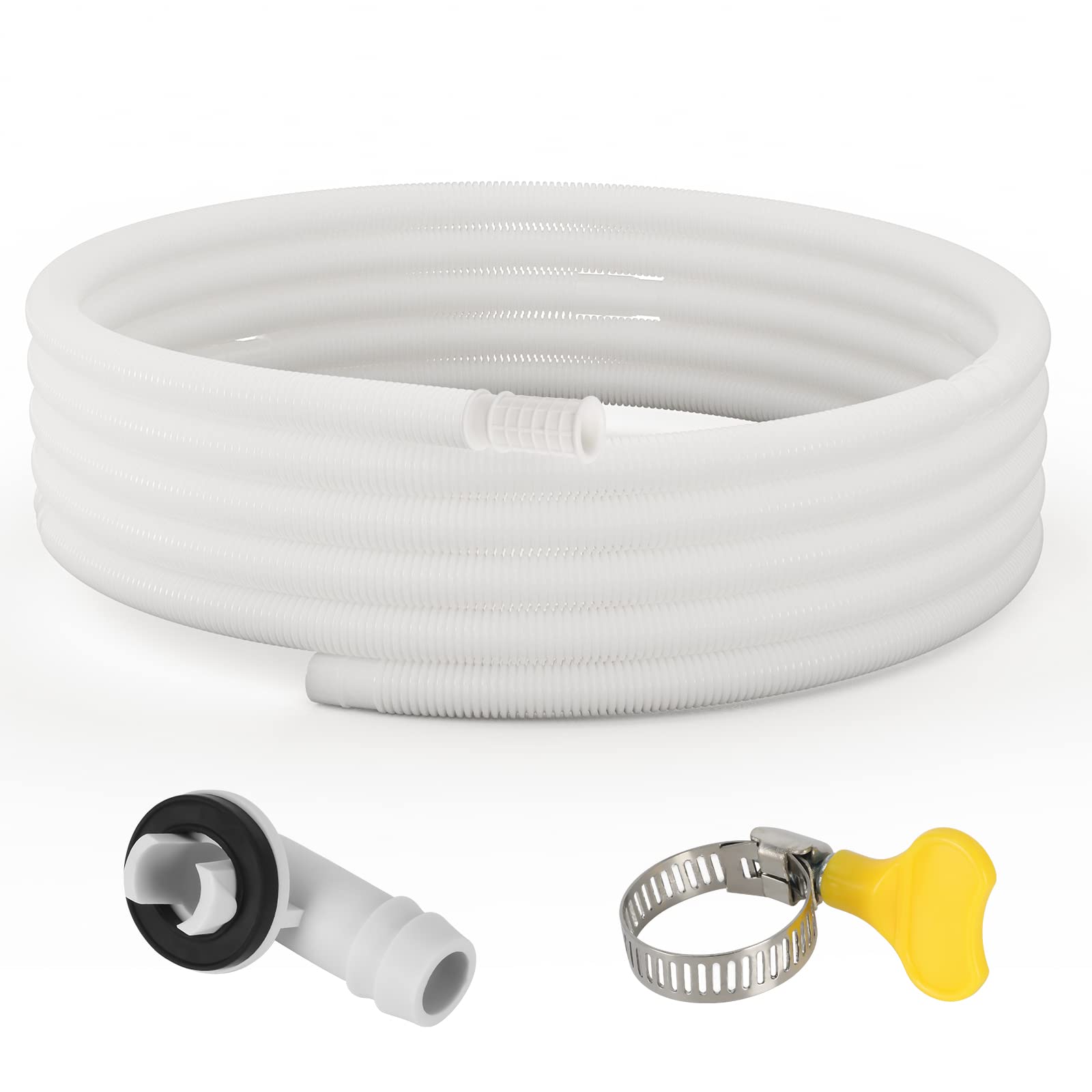 Hoxha Air Conditioner Drain Hose Kit, Plastic Tubing For Ac Condensate, Flexible&Durable Ac Drain Hose For Mini Split Ac&Portabl