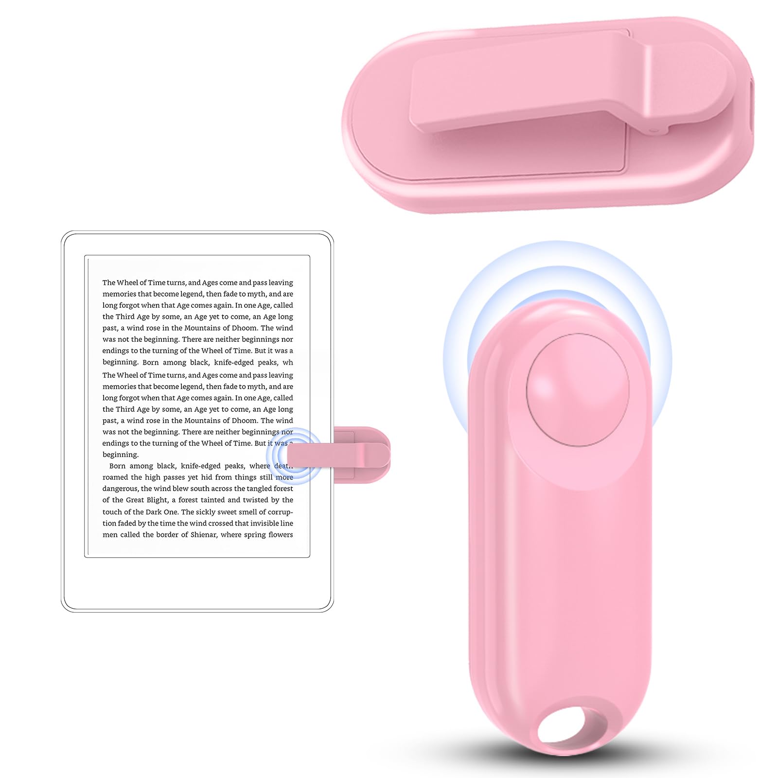 Page Turner For Kindle Paperwhite Oasis Remote Control Clicker For Kindle App For Ipad Kindle Accessories (Pink)