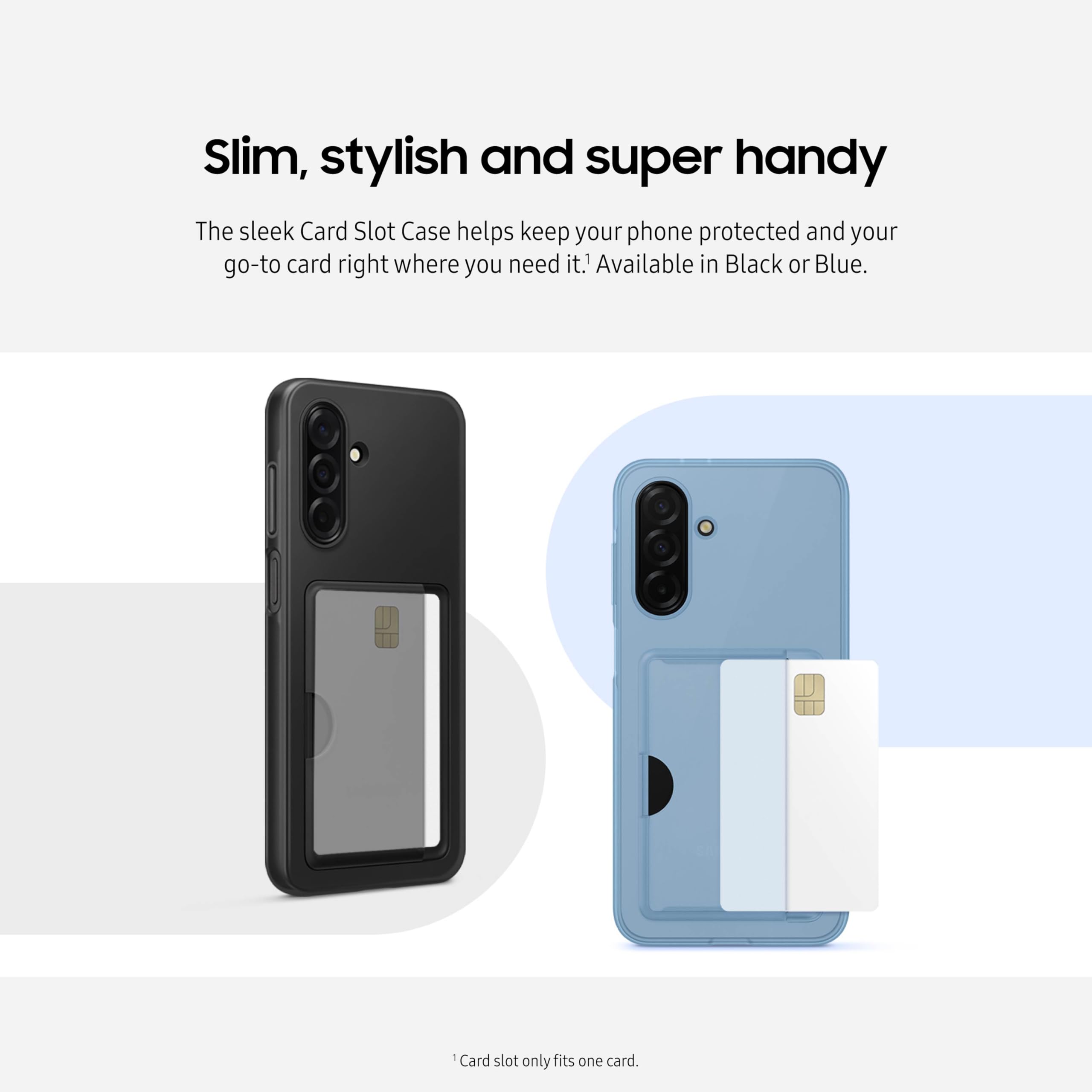 Samsung Galaxy A26 5G Card Slot Case, Sleek Design, Durable Design, Blue, Ef-Oa266Tlegus