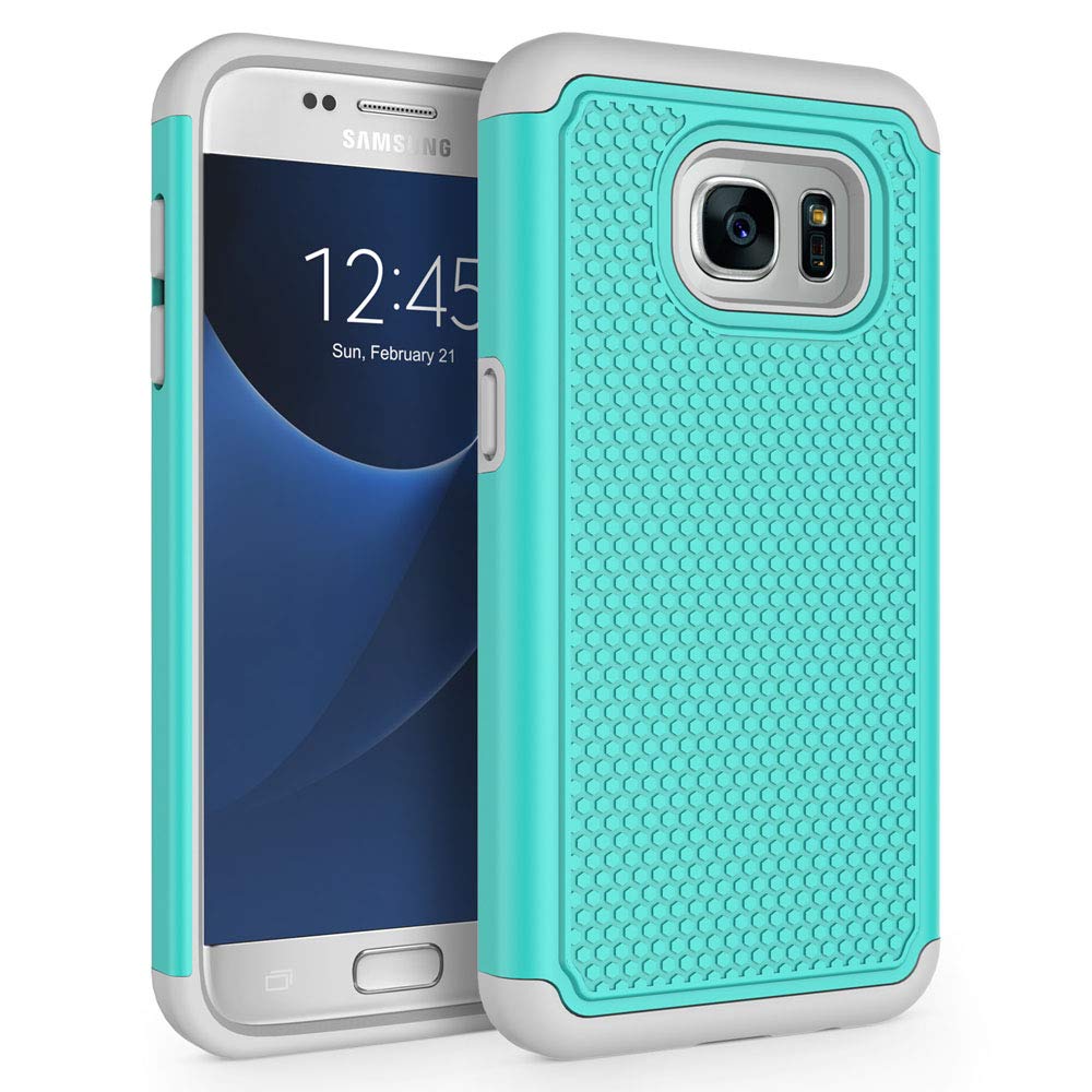 Galaxy S7 Case, Syoner [Shockproof] Defender Protective Phone Case Cover For Samsung Galaxy S7 (5.1'', 2016) [Turquoise]