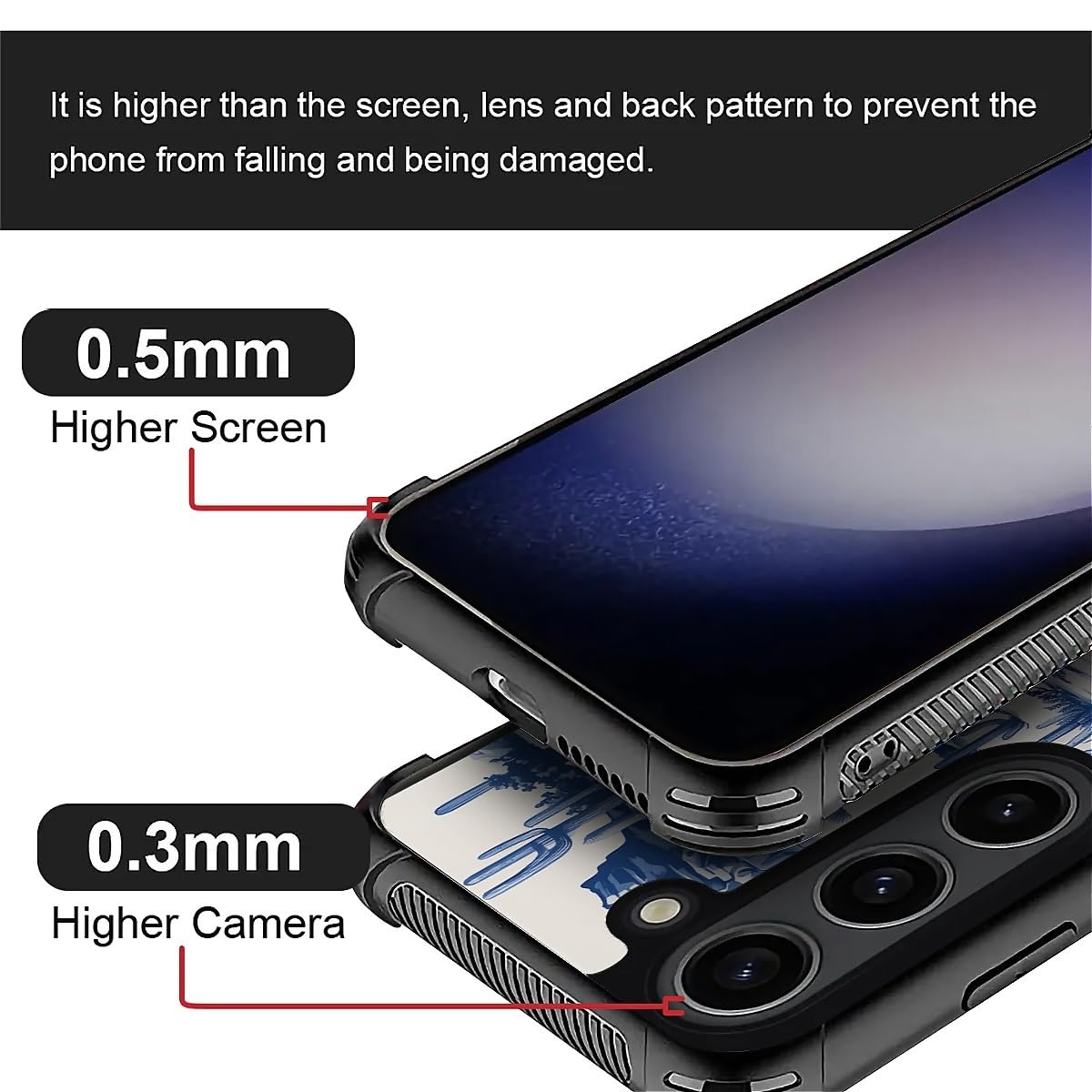 Fkbrcl4U For Samsung Galaxy S23 Plus Case,Graphic Design For Girl Boy Soft Silicone Hard Acrylic Shock Protection Designed For S