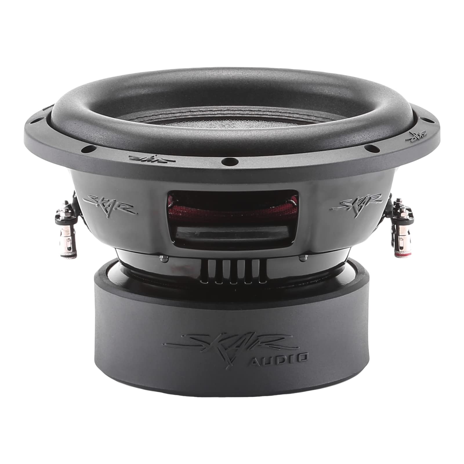 Skar Audio SVR-10 D4 10" Dual 4 Ohm Car Subwoofer, 1600 Watt Max Power, Black, Foam Material