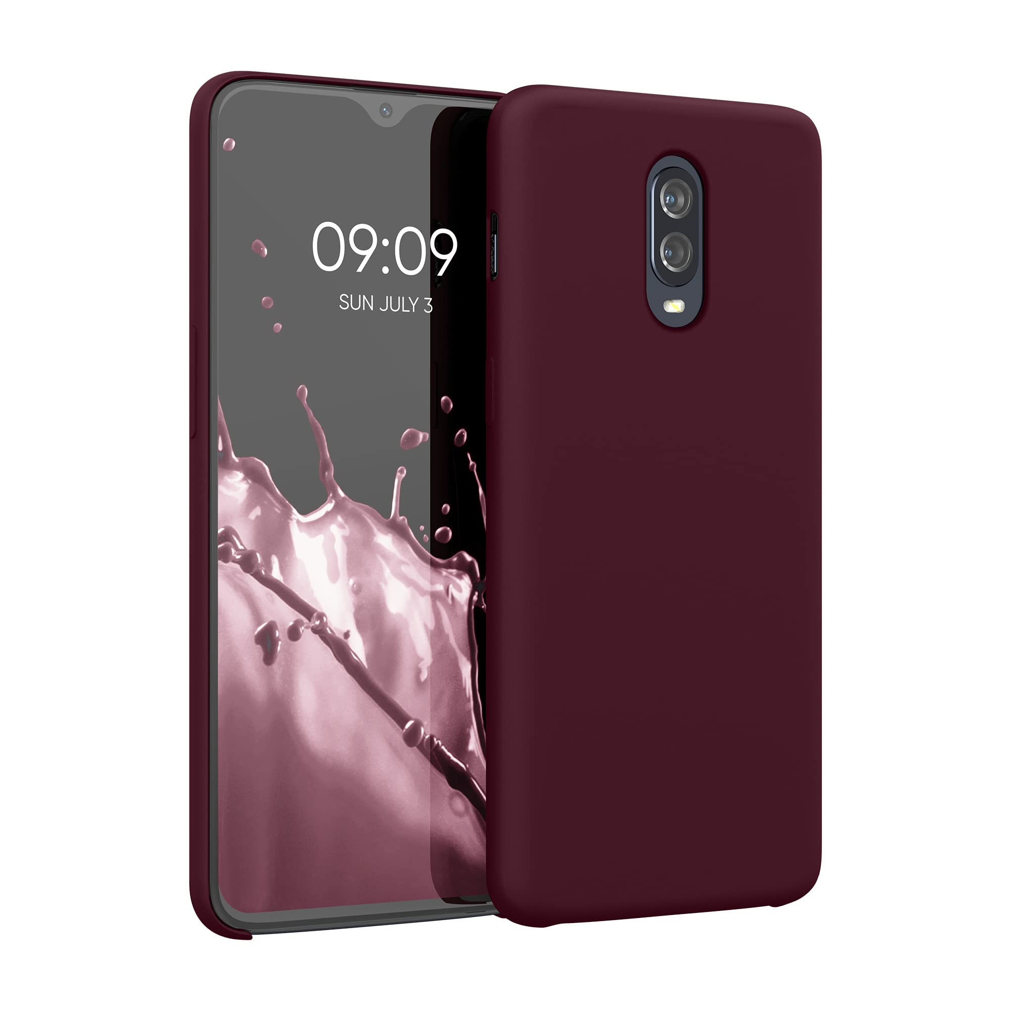 Kwmobile Case Compatible With Oneplus 6T Case   Tpu Silicone Phone Cover With Soft Finish   Tawny Red