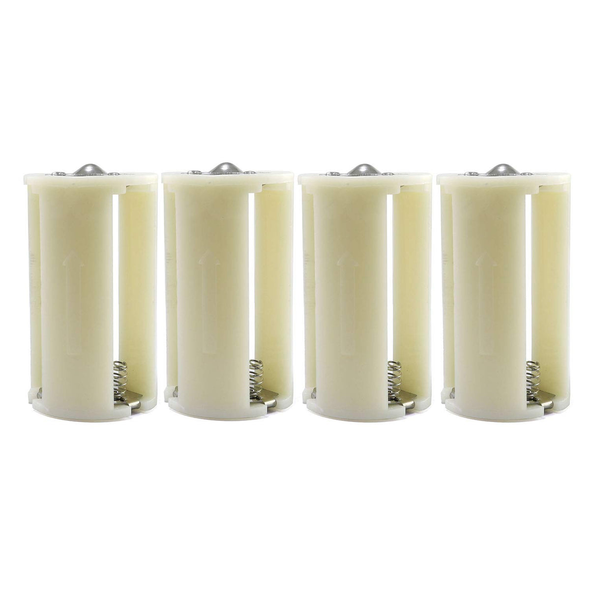 Ruiling 4Pcs 1.5V Serial Battery Converter 1.5Vx3 Parallel Aa Battery Adapter Holder 3 Aa To 1 D Size