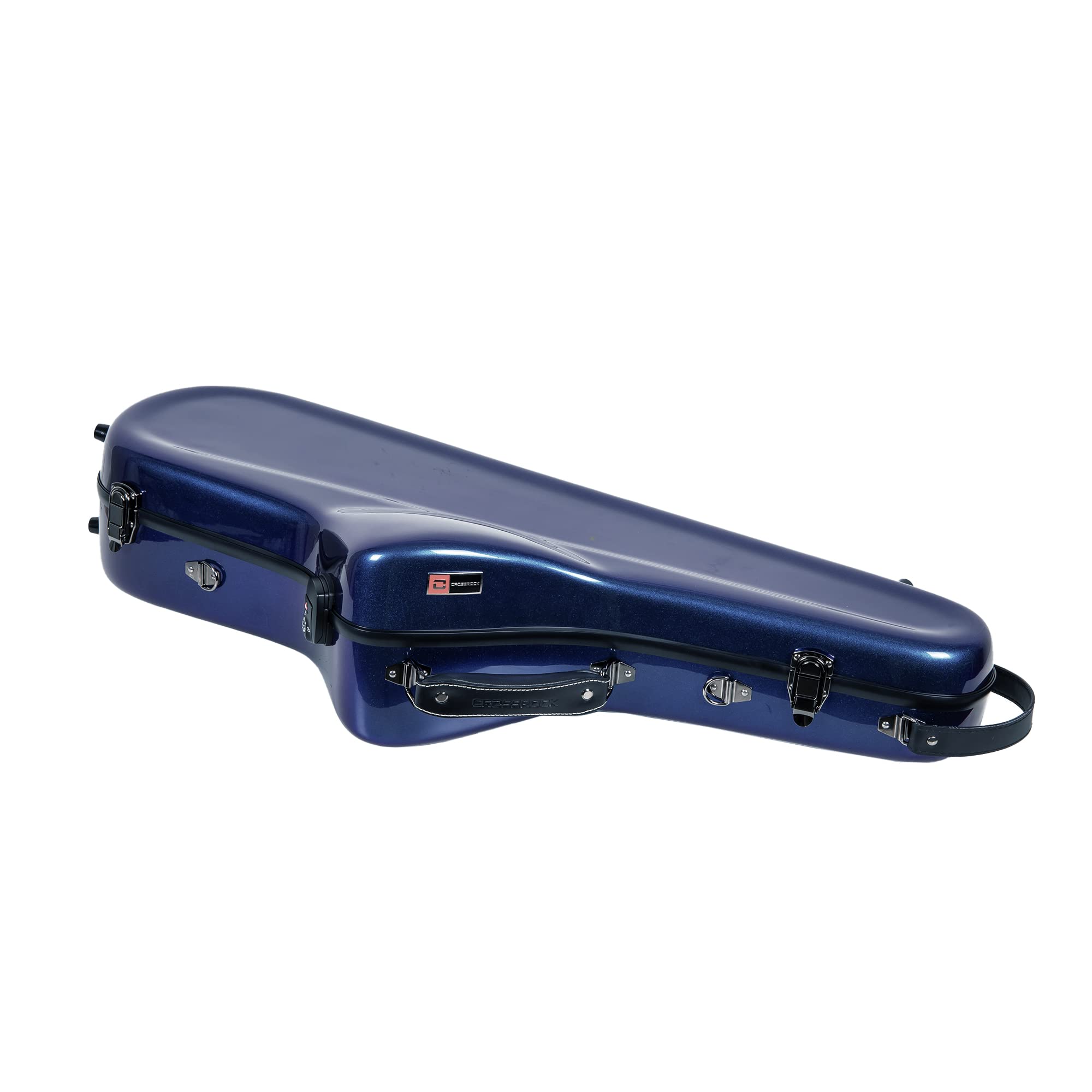 Crossrock Pro Grade Tenor Saxophone Case | Aurora Blue Finish, Tsa Lock, Elite Protection, Detachable Straps, Accessory Pocket F