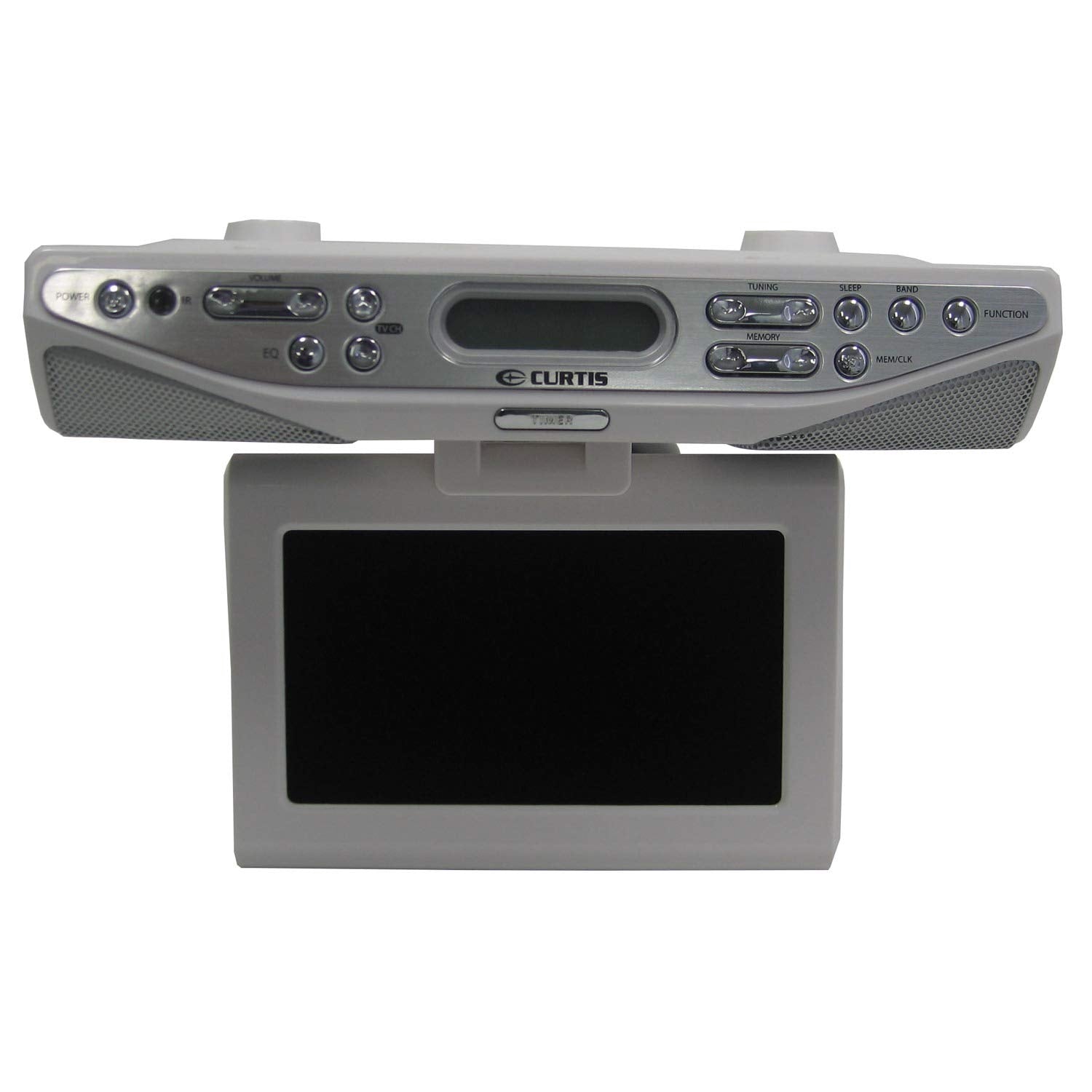 CURTIS KCR2610 UnderCounter/UnderCabinet 7Inch 1080p TV Clock Radio