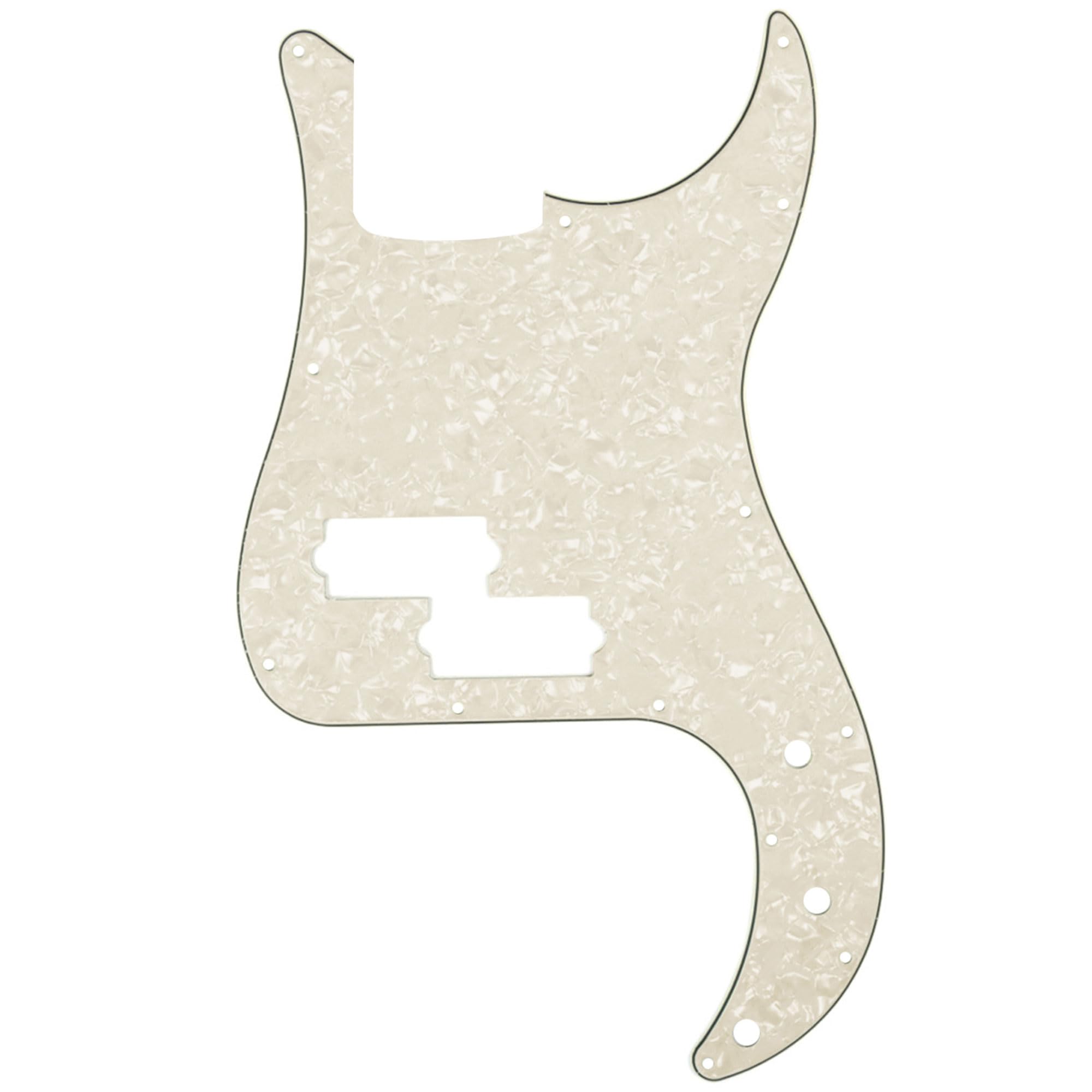 Musiclily P Bass Pickguard Scratch Plate Pick Guards for PB Precision Bass Guitar, 4Ply Pearl Parchment