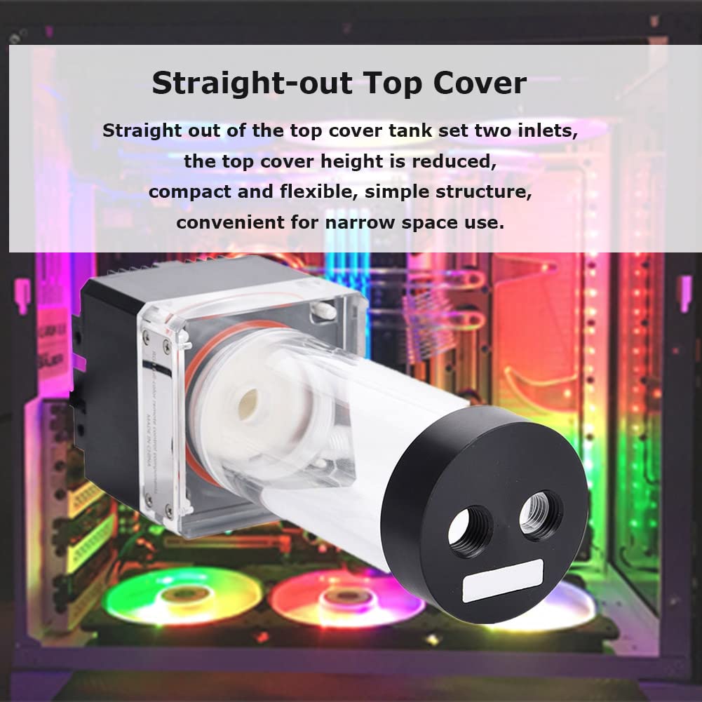 Pump/Reservoir Combo,800L/H Pc Water Cooling Integrated Mute,G 1/4'' Thread Port Pc Cpu Water Cooling System Heat Exchanger Tool