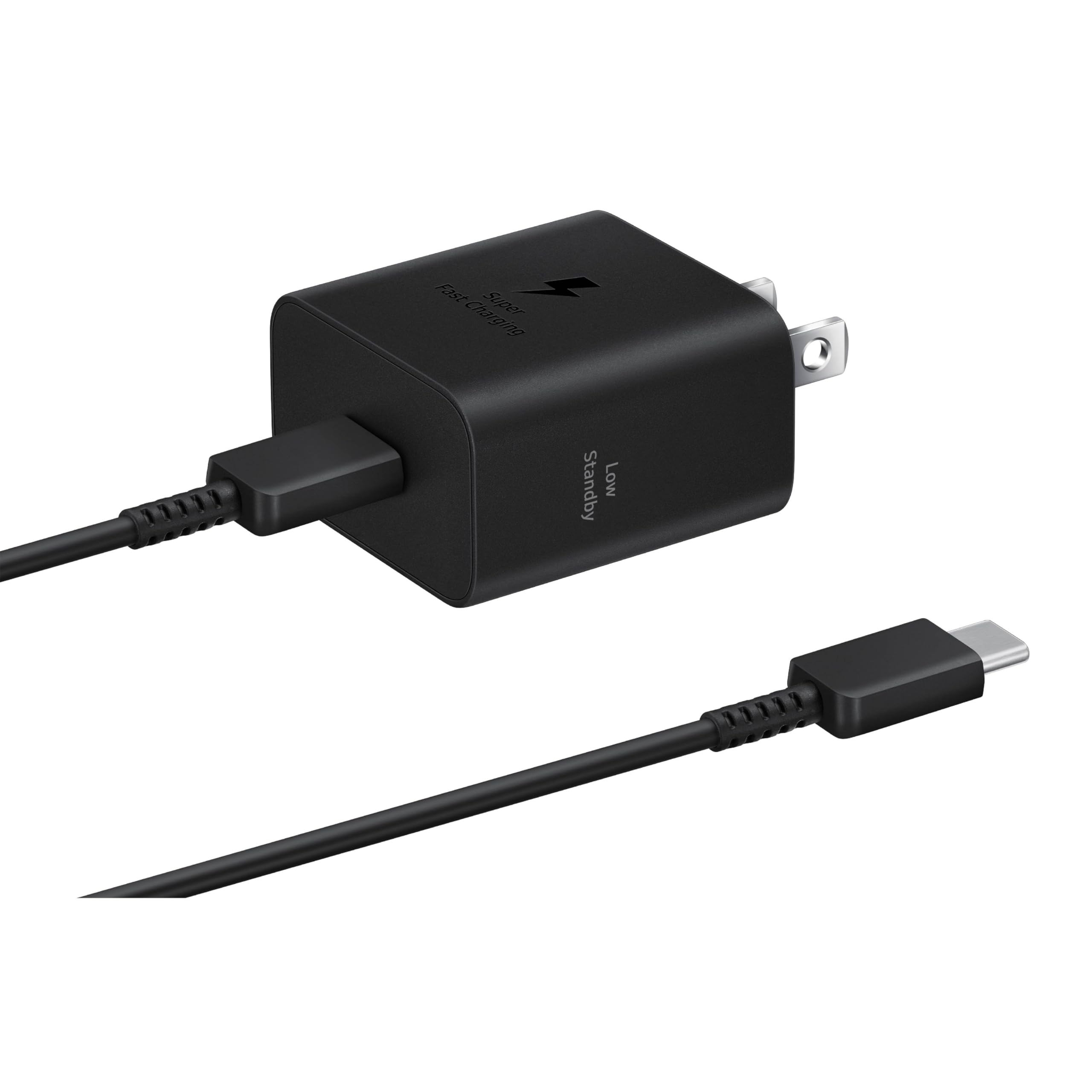 25W Travel Adapter With Cable - Black