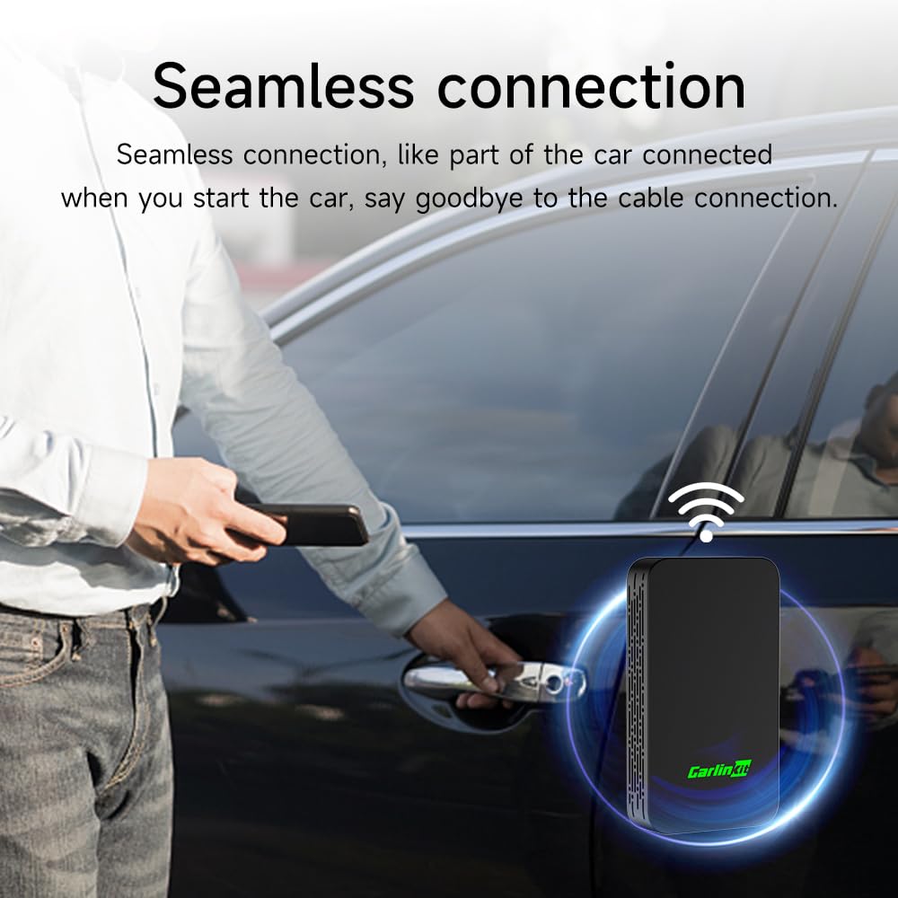 Carlinkit 5.0   Wireless Carplay Adapter 2Air For Wired Carplay & Wired Android Auto Cars   Simple Design | Usb C To Usb A | Usb C To Usb C | Wired To Wireless | Wider Compatibility