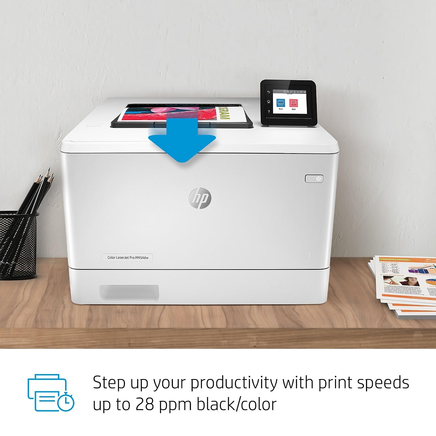Hp Color Laserjet Pro M454Dw Printer (W1Y45A) ,White