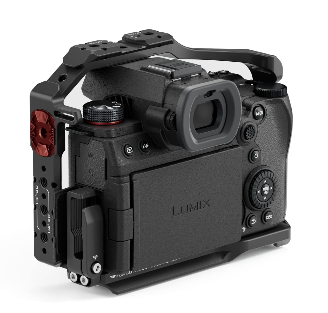 Tilta Full Camera Cage Compatible With Panasonic S5 Ii/Iix (Black) | Custom Designed | Mount Accessories Via Nato Rail, Rosette, Cold Shoe, And 1/4' 20 Threads With Locating Pins | Ta T50 Fcc B