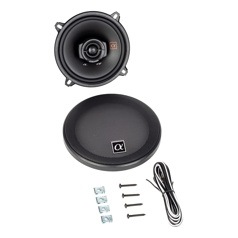 Alphasonik 1 Pair Of Ns52 Neuron Series 5.25 (300 Watts Max For The Pair) 150 Watts Max Per Speaker 2-Way Full-Range Car Audio S
