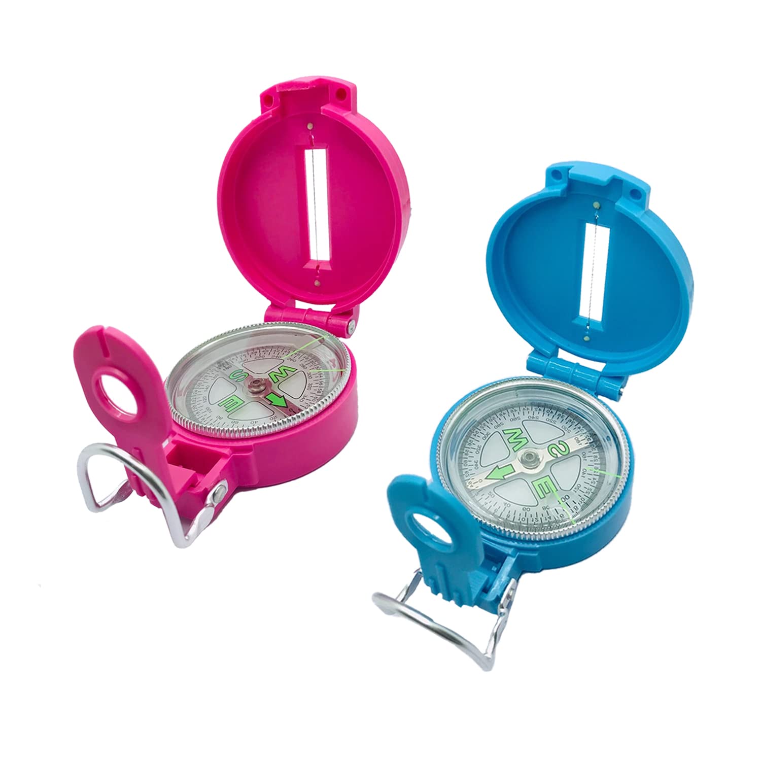 TurnOnSport Lensatic Compass - Orienteering & Camping Navigation | Professional Field Compass for Map Reading - Perfect for Boy 