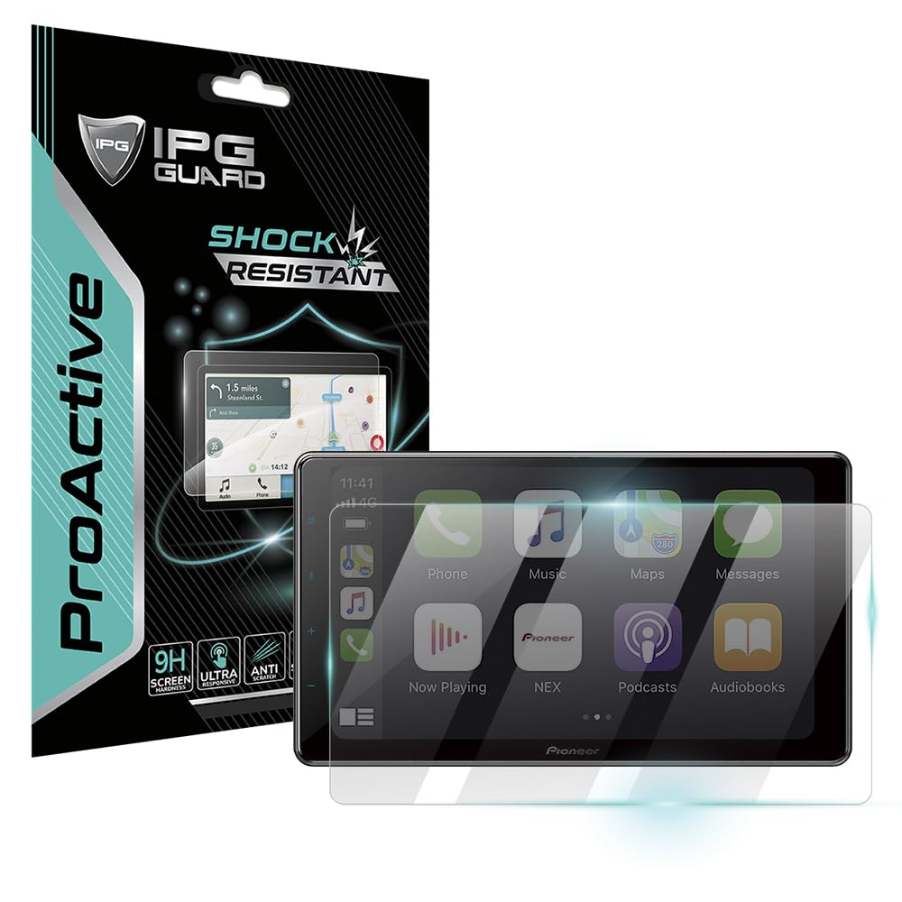 IPG ProActive for PIONEER DMH-WC6600NEX, DMH-WT7600NEX 9 9H Hardness Screen Protector Smooth Glass Touch Ultra Responsive High C
