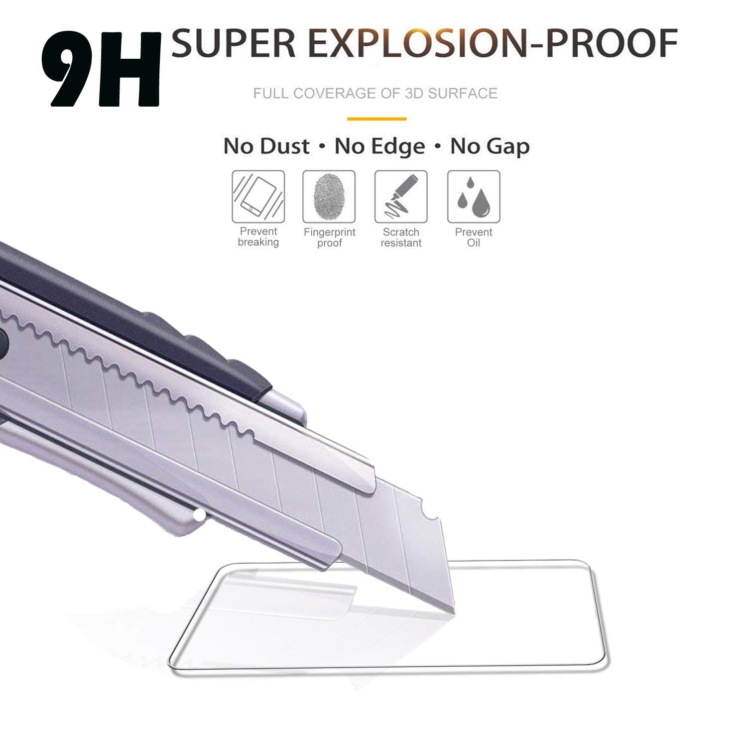 Beukei (4 Pack) For Samsung Galaxy A21 Screen Protector Tempered Glass, Anti Scratch, Bubble Free