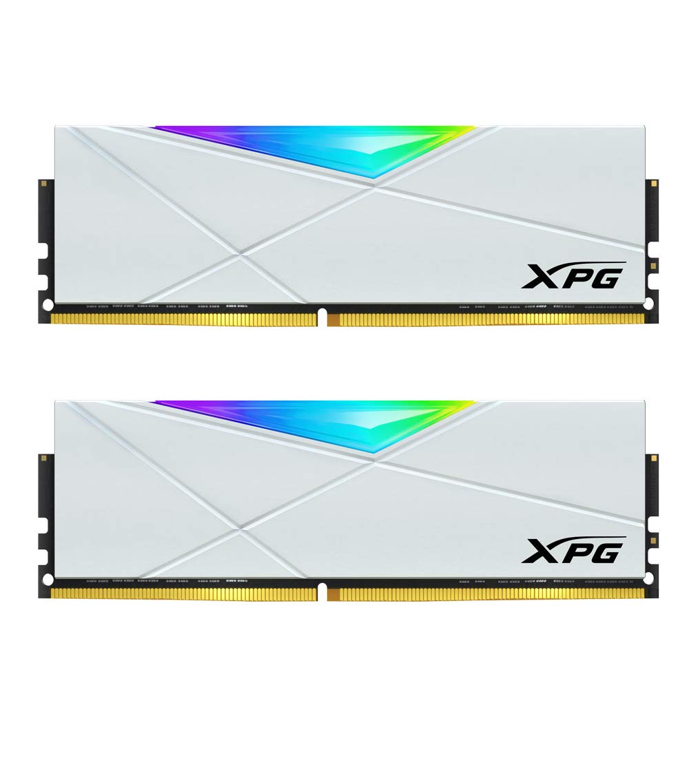 Xpg Ddr4 D50 Rgb 32Gb (2X16Gb) 3200Mhz Pc4 25600 U Dimm 288 Pins Desktop Memory Cl16 Kit White (Ax4U320016G16A Dw50)