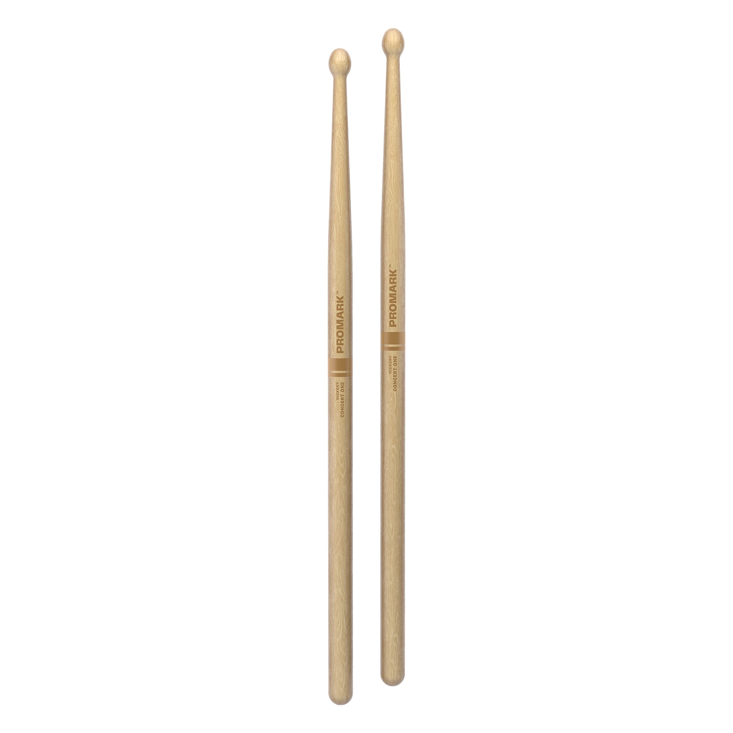Promark Drum Sticks   Concert One Drumsticks   Drum Sticks Set   Wood Tip   American Hickory Drumsticks   Consistent Weight And