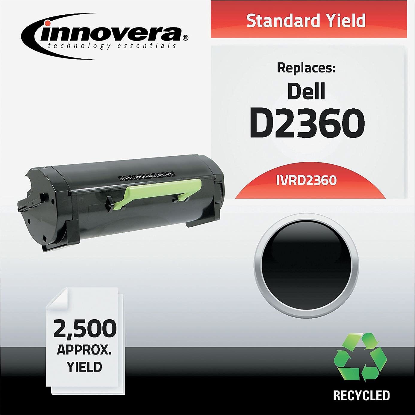 Innovera Ivrd2360 Remanufactured 2500 Page Yield Toner Replacement For 331 9803   Black