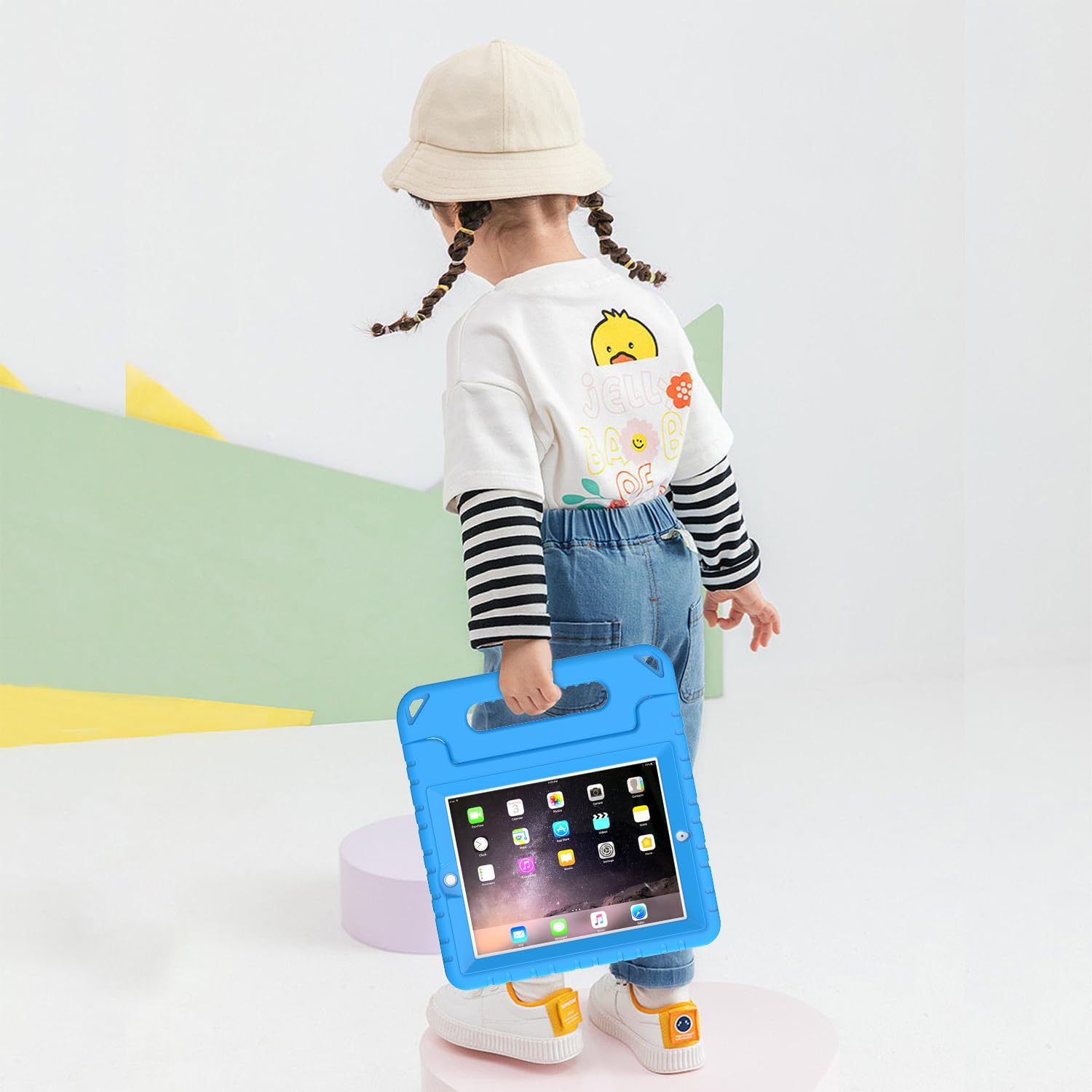 Avawo Kids Case For Ipad 2 3 4 (Old Model) 9.7 Inch   Light Weight Shock Proof Convertible Handle Stand Kids Friendly For Ipad 2