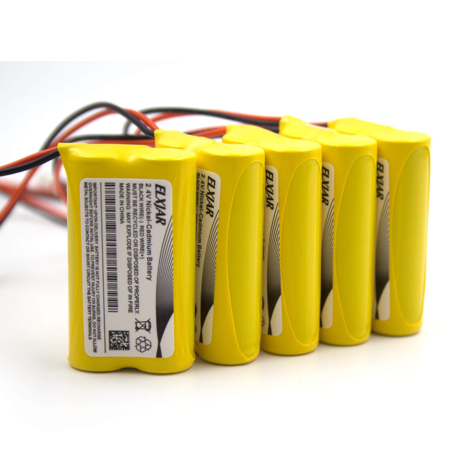 (5 Pack) 24V 600Mah Bp2 A Dual Lite Ni Cd Battery Pack Replacement For Exit Sign Emergency Light, Csxwreb3 Hubbel Battery, Bp2A