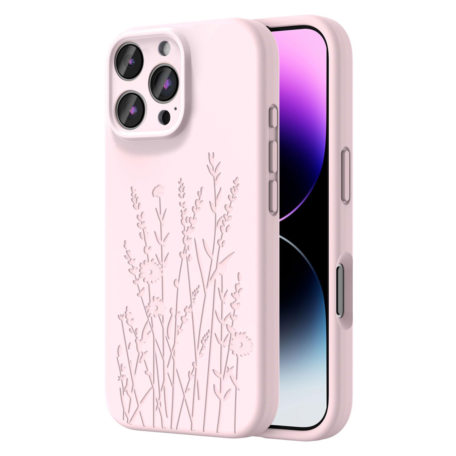 Oaoa Magnetic Case Compatible With Iphone 16 Pro Case, Compatible With Magsafe, Camera Protection, Cute And Durable Liquid Silic