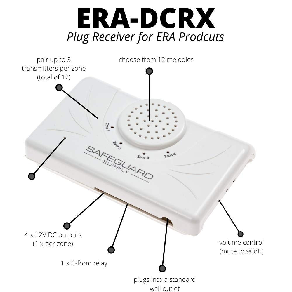 Wireless Receiver For Era Series Long Range Wireless Products   Receiver Only Compatible With Wdk Era Strobe/Siren/Firebell & Er