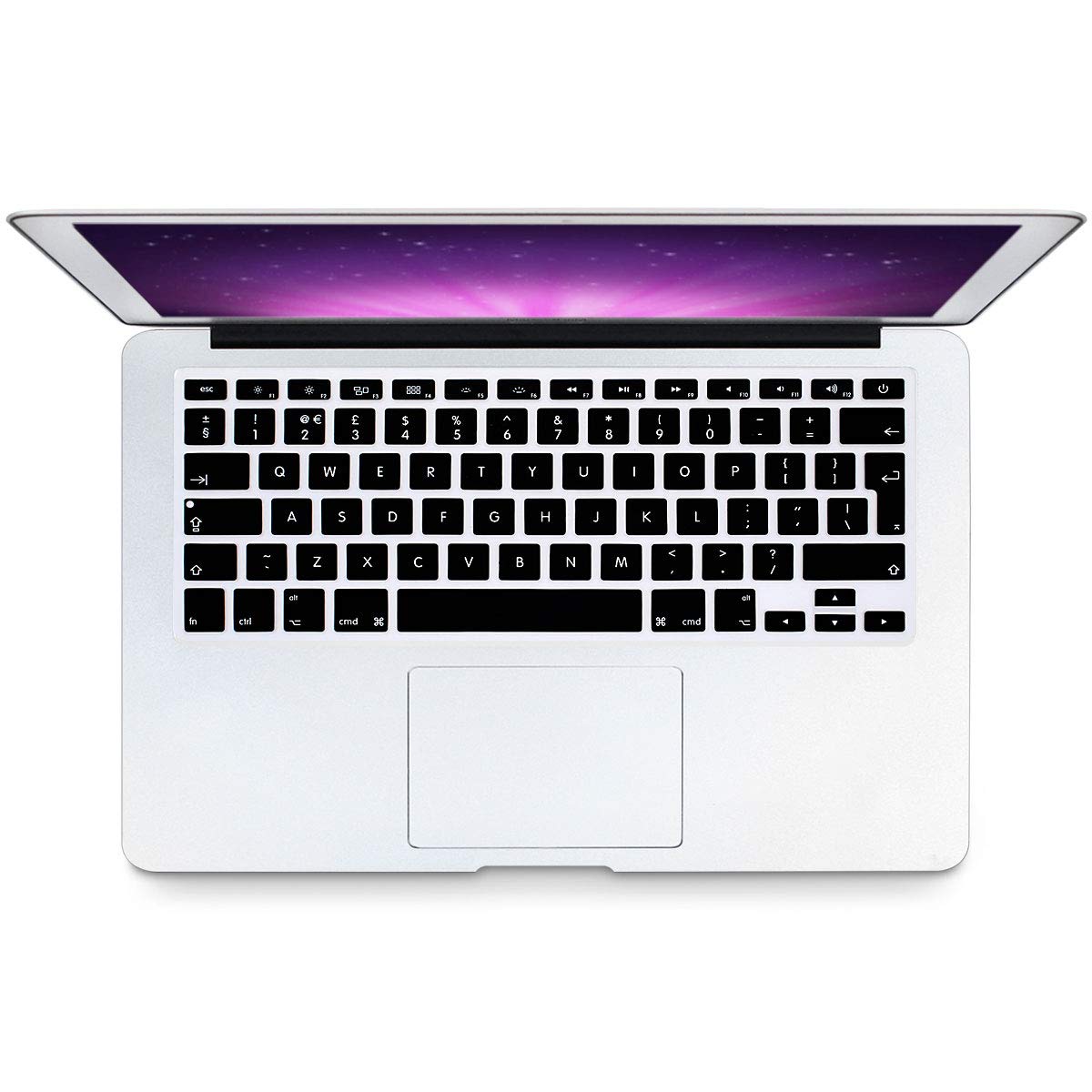 Hrh English Silicone Keyboard Cover Skin For Macbook Air 13,For Macbook Pro 13/15/17 (With Or W/Out Retina Display,2015 Or Older