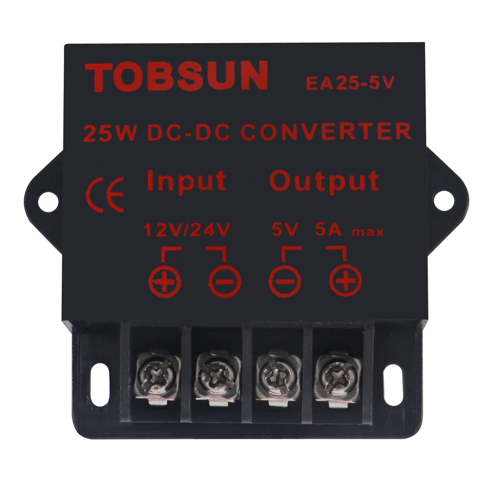 Dweii 2 Pack Power Converter Regulator Dc 12V 24V To 5V 5A 25W Regulated Power Supply Step Down Module Transformer