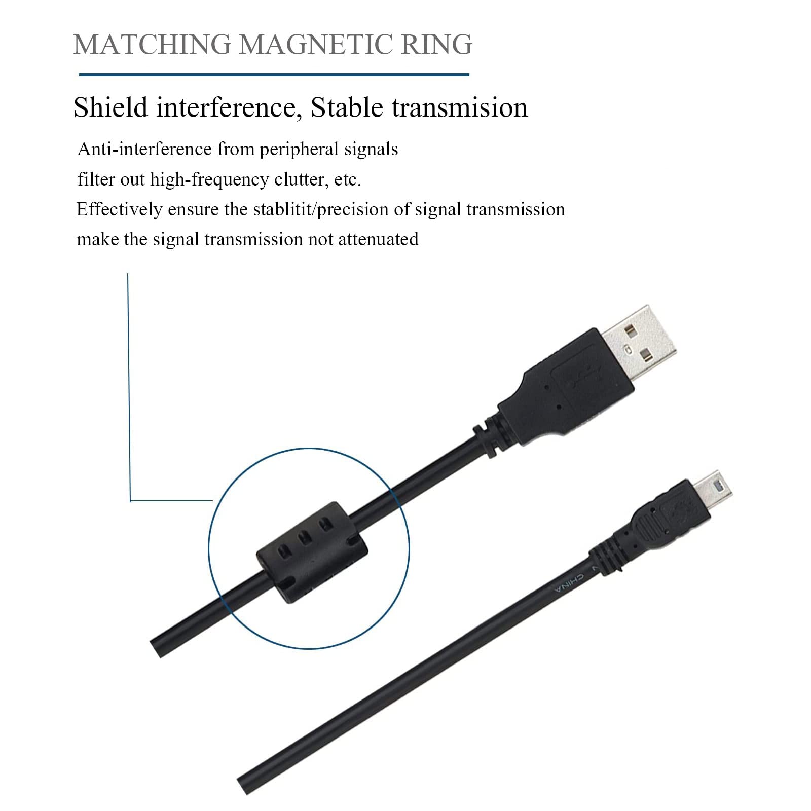Uc E4 Usb Cable, Compatible With Nikon D610 D2 D3 D3X D100 D90 D80 D70S D70 D60 D50 D40 D40X D200 D300 D3000 D3100S D3100 D700 D7000 Digital Slr Camera Usb Data Synchronization Cable (5Ft / 1.5M)
