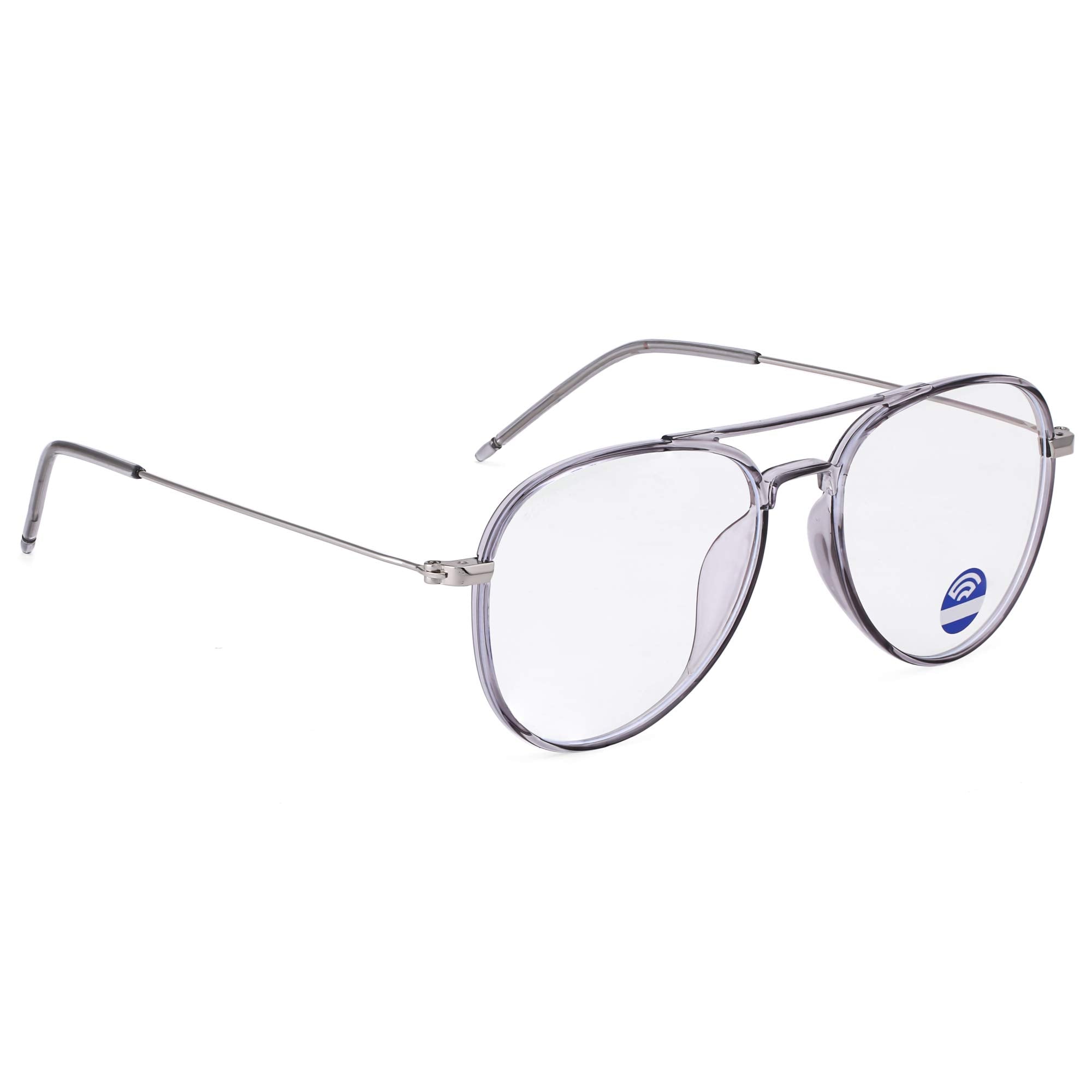 ROYAL SON Men Women Aviator Blue Light Blocking Anti Glare Spectacle Frames (Lightweight)