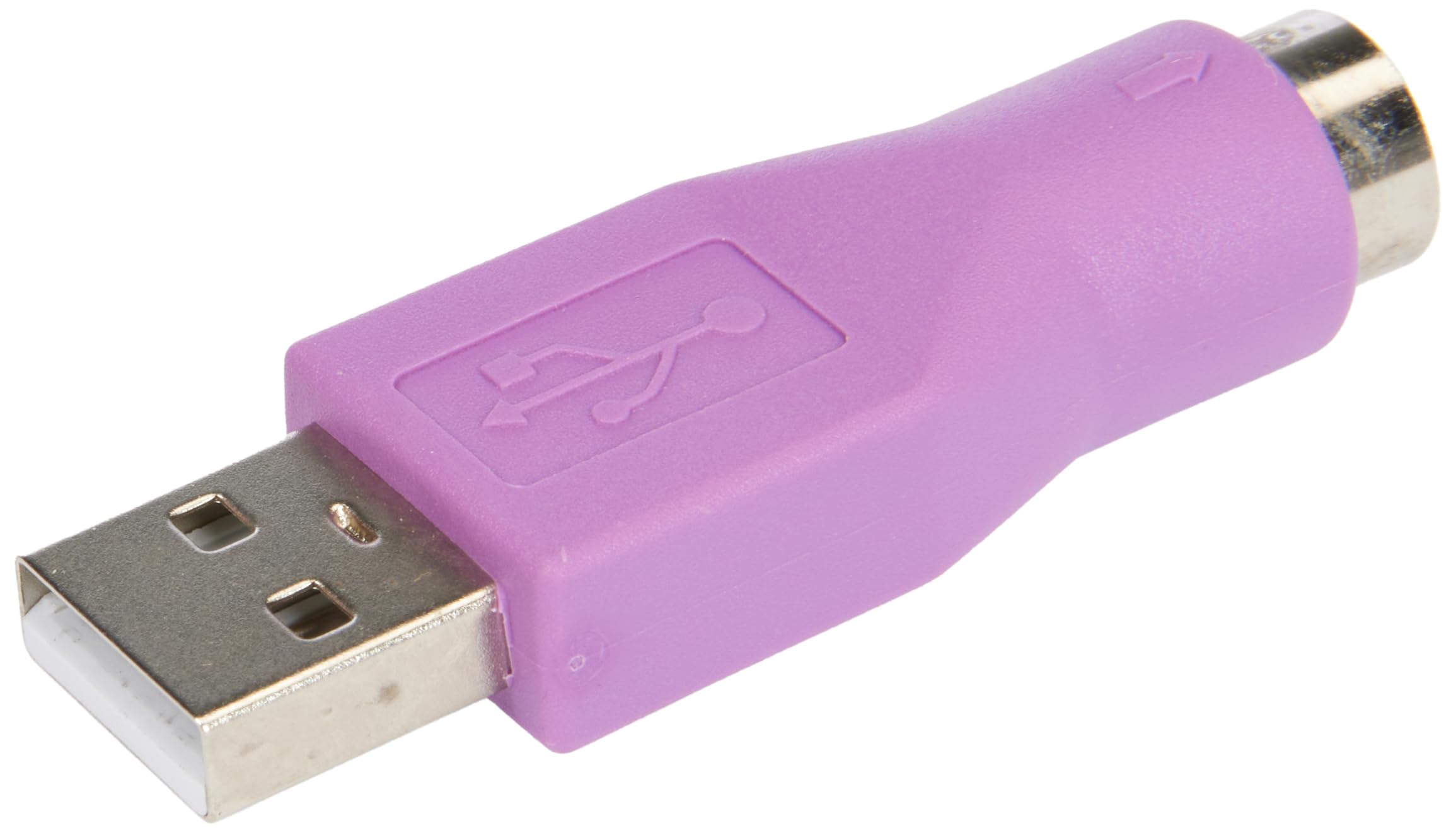 Startech.Com Replacement Ps/2 Keyboard To Usb Adapter   F/M   Keyboard Adapter   Ps/2 (F) To Usb (M)   Gc46Mfkey, Purple