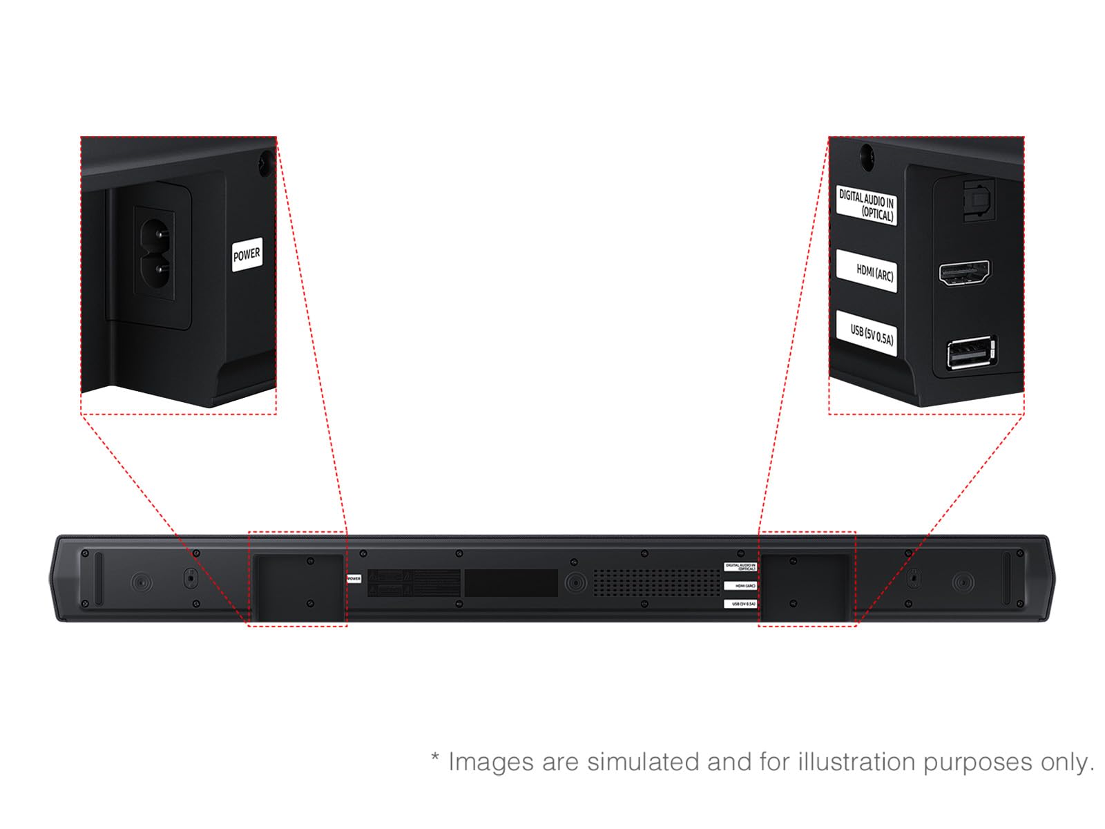 Samsung B-Series Soundbar Hw-B550F 2.1 Ch Dts Virtual:X Soundbar With Subwoofer (2025 Model) Voice Enhance Mode, Bass Boost, Ada