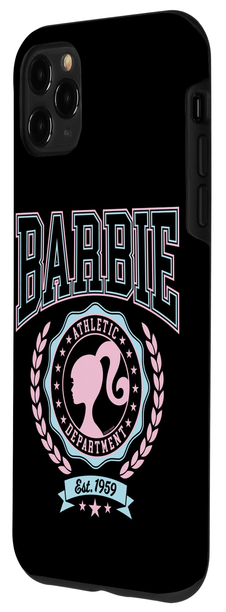 Iphone 11 Pro Max Barbie   Varsity Athletic Department Silhouette Logo Case