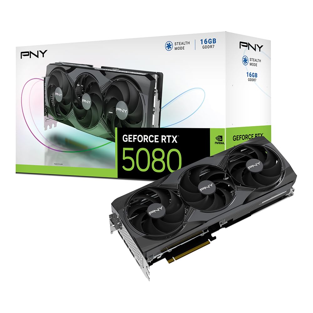 PNY GeForce RTX 5080 Overclocked Triple Fan