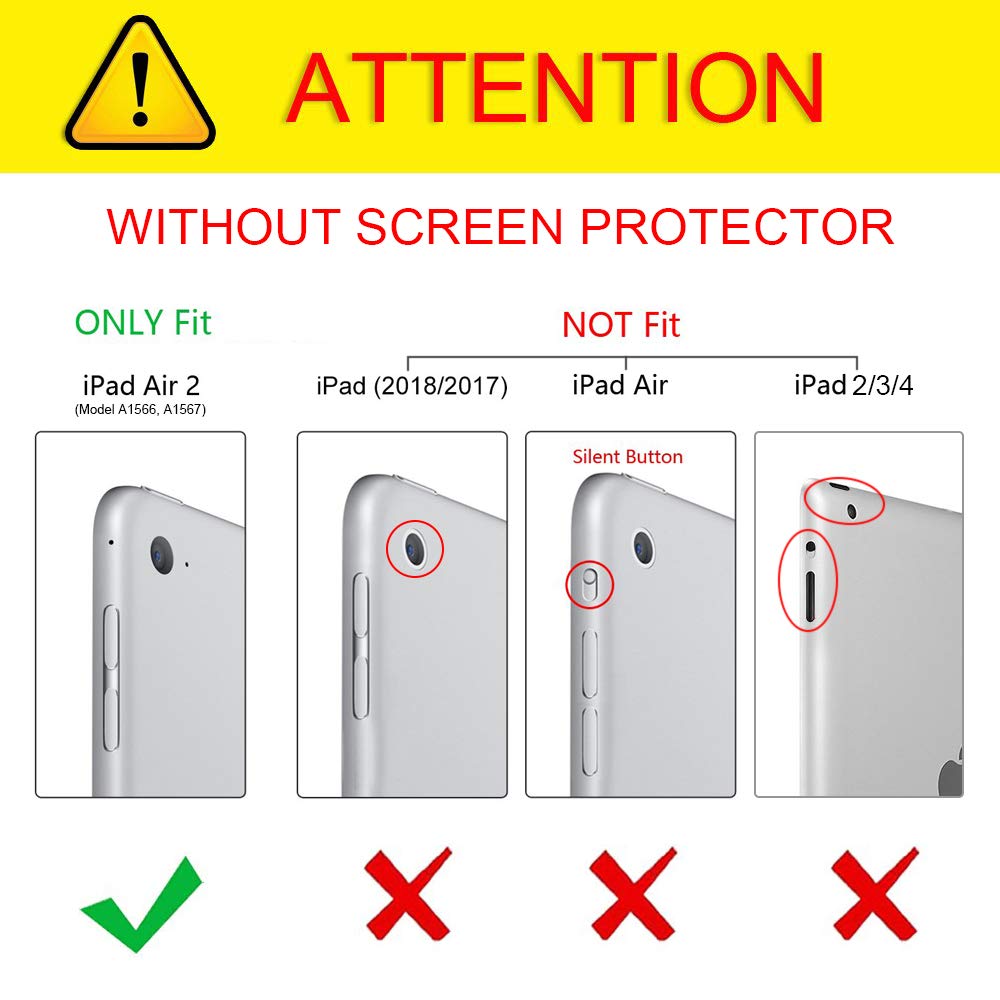 Bentoben Ipad Air 2 Case, Protective Case For Ipad Air 2   Kickstand 3 In 1 [Soft&Hard] Hybrid Shockproof Heavy Duty Rugged Anti