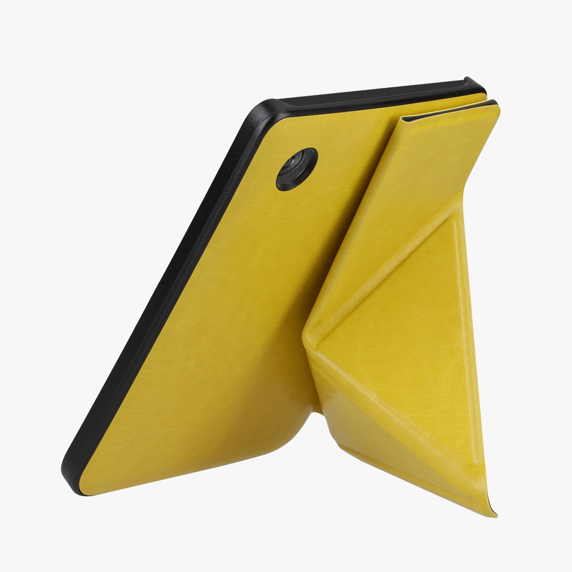 Kwmobile Origami Case Compatible With Kobo Clara 2E / Tolino Shine 4 Case   Slim Pu Leather Cover With Stand   Yellow