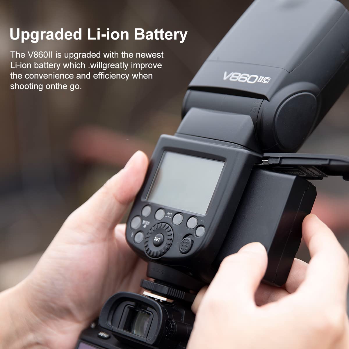 Godox V860Ii-S Ttl Flash With Xpro S Wireless Flash Trigger For Sony High-Speed-Sync Speedlite Light 2.4G Wireless X System 1/80