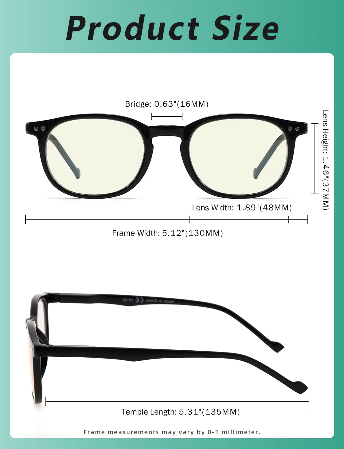 Eyekepper Blue Light Blocking Reading Glasses For Men Women Vintage Readers,Tortoise