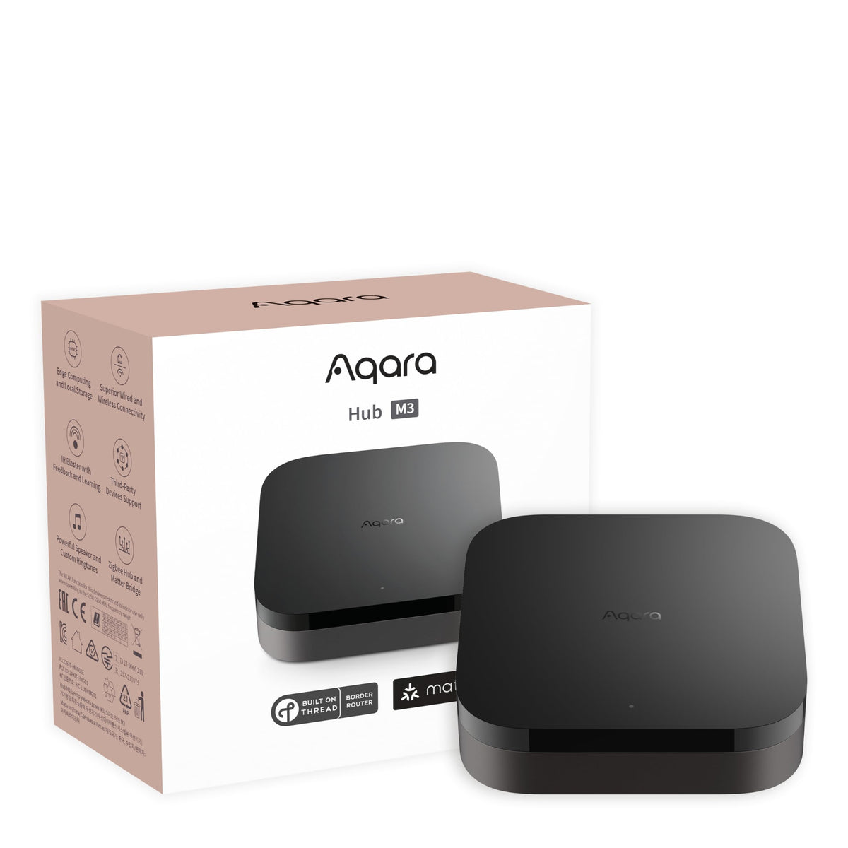 Aqara Smart Hub M3 For Home Automation, Matter Controller, Thread Border Router, Features Zigbee, Bluetooth, Wi-Fi, Poe, Ir, Sup