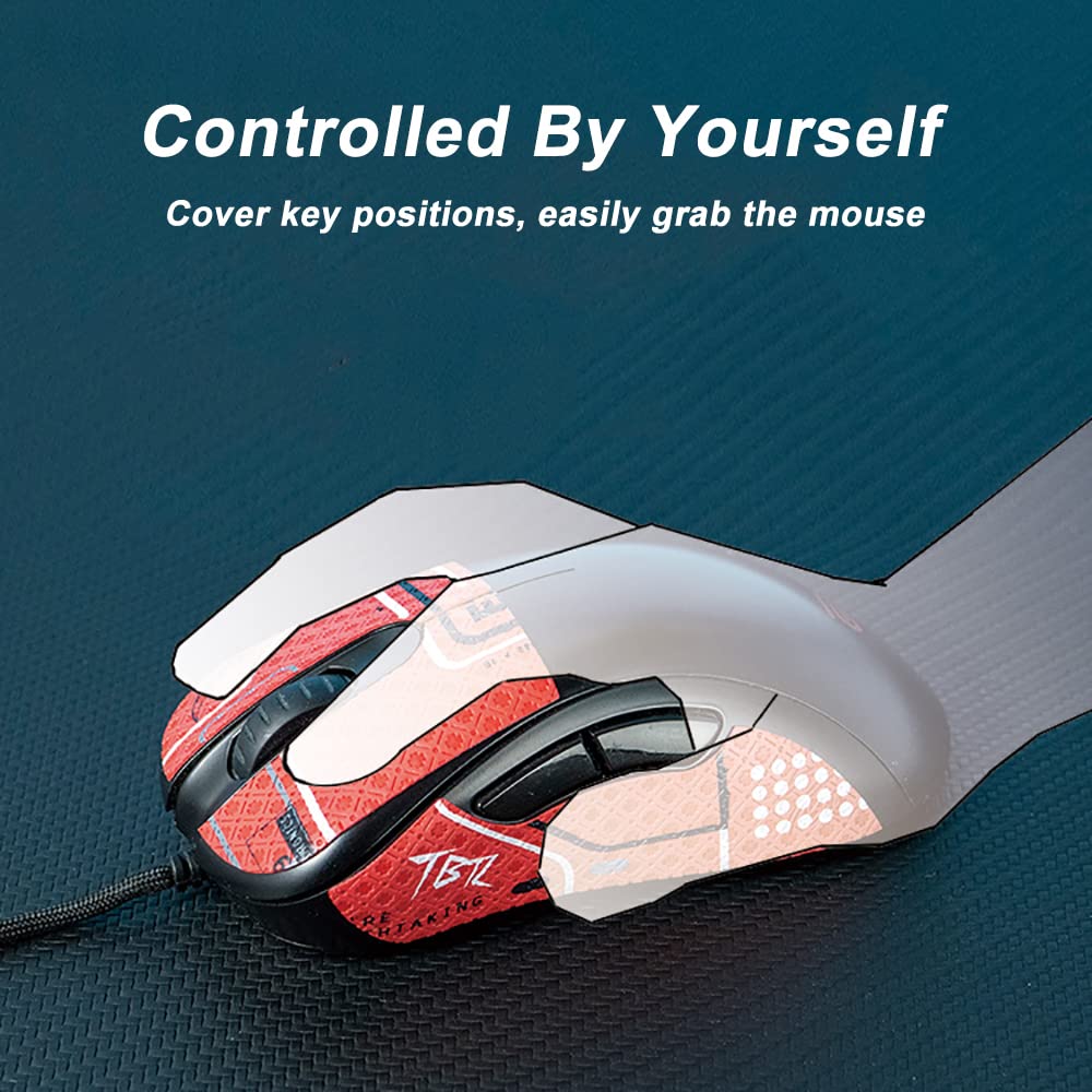 Hokeyio Grip Tape For Razer Deathadder V3 Pro - Anti-Slip,Enhanced Control, Suck Sweat,Soft Leather,Improves Fps Gaming Grip [Pr