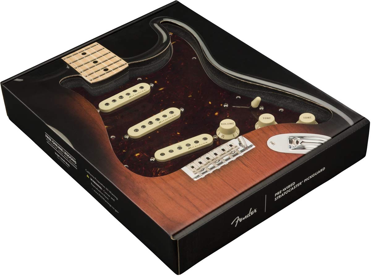 Fender Pre-Wired Strat Pickguard, Vintage Noiseless Sss Electric Guitar Electronics (0992344500)