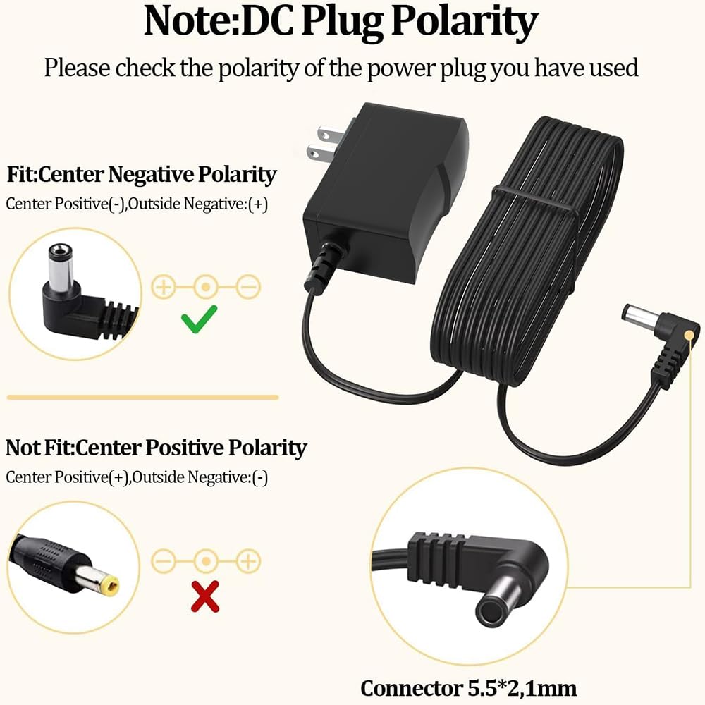 9V 850Ma Adapter For Guitar Pedals Power Supply, Power Cord For Boss Effects Pedal Roland Musical Instruments Distortion Casio K